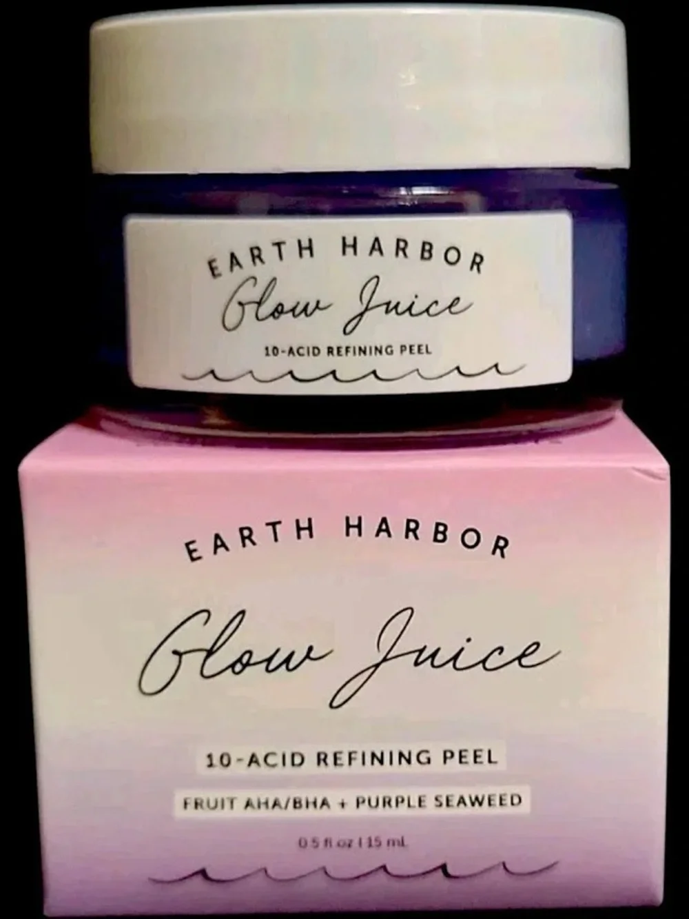 Earth Harbor Glow Juice 10-Acid Refining Peel — Purple